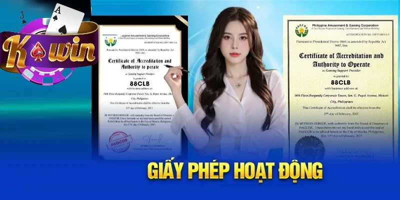 Có giấy phép trong tay chứng minh uy tín của cổng game Có giấy phép trong tay chứng minh uy tín của cổng game